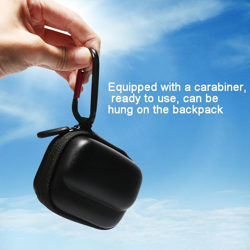 Portable Insta360 Go 3 Mini Body Bag with Carabiner - Black