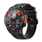 1.46 Inch Ip68 Waterproof Sos Flashlight Bluetooth Smart Watch - Black