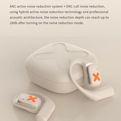 Wireless Earphones with App Control - Ear-mounted - White