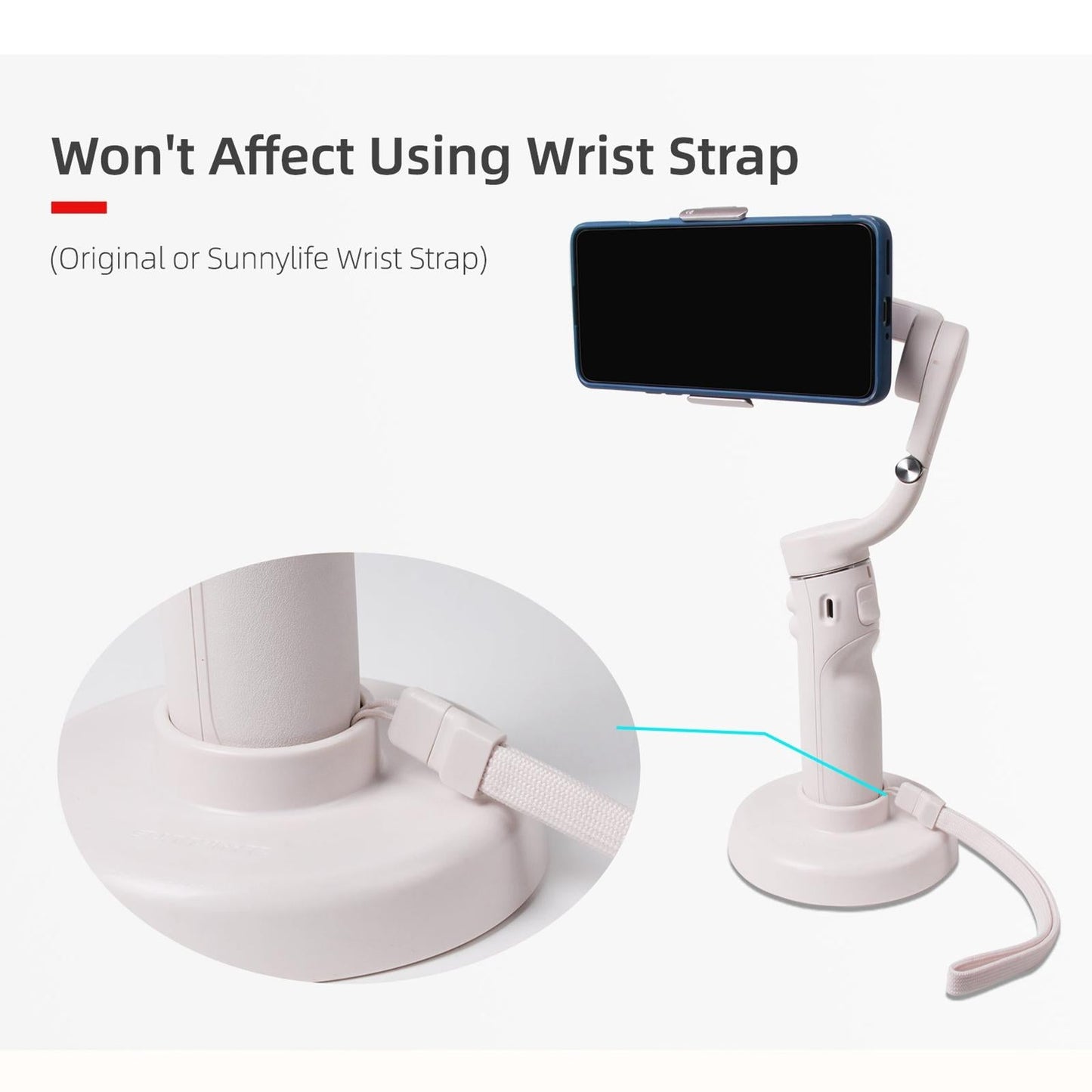 Desktop Stand for Dji Om 5 Mobile Gimbal - White