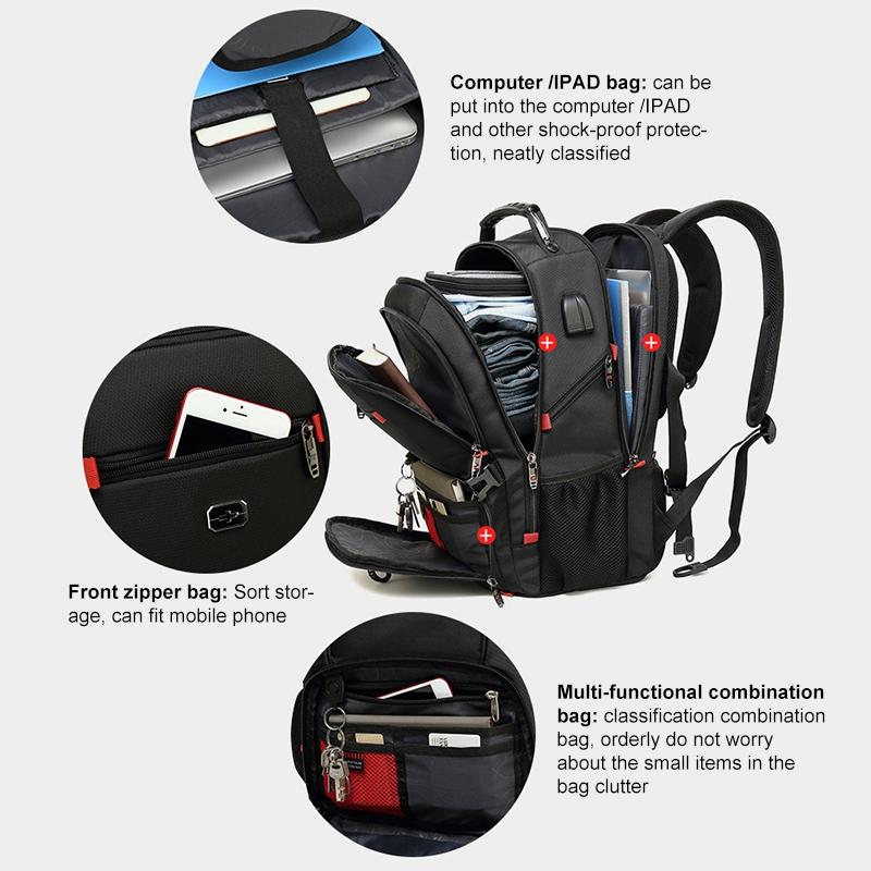 Waterproof Usb Backpack For Business Use - 18 Inch