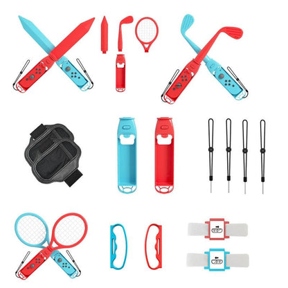 18-in-1 Sports Set with Lightsaber Golf Racket and Grip