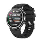 Silicone Band Smart Watch With Colour Screen - Black