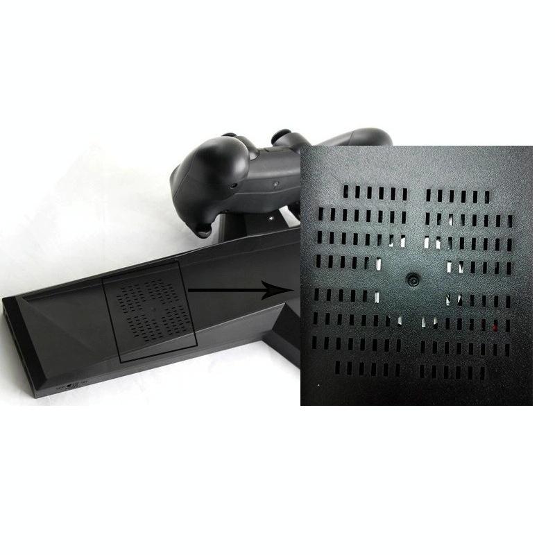 Ps4 Dual Handle Charging Base with Console Radiator - Black