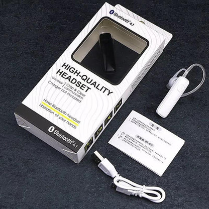 Wireless Bluetooth Earphone - M165 Car Ear Hanging Type - Black