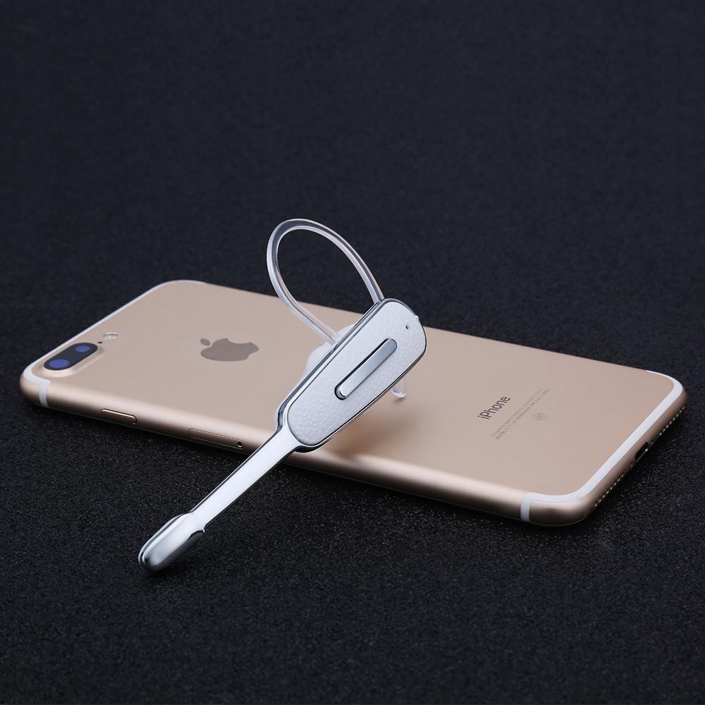 Handsfree Bluetooth Earphone with Mic for Iphone - Black / Silver