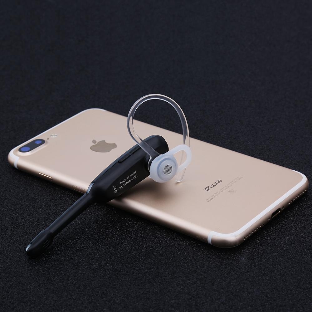Handsfree Bluetooth Earphone with Mic for Iphone - Black / Silver