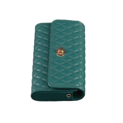 Horizontal Pu Crossbody Shoulder Bag - Green
