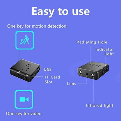Smart Ir-Cut Night Vision Sports Camera - 1080P Hd Direct Version No Battery