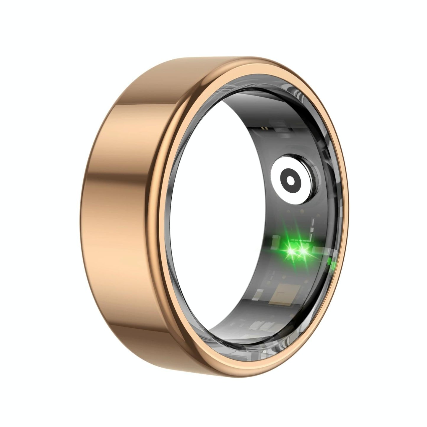 Smart Ring With Heart Rate Blood Oxygen Sleep Monitoring & Sports Modes - Size 9 - Black
