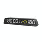 Usb Powered Hd Vehicle Altitude Meter Hud Display - Blue White