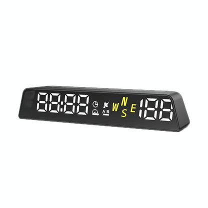 Usb Powered Hd Vehicle Altitude Meter Hud Display - Blue White