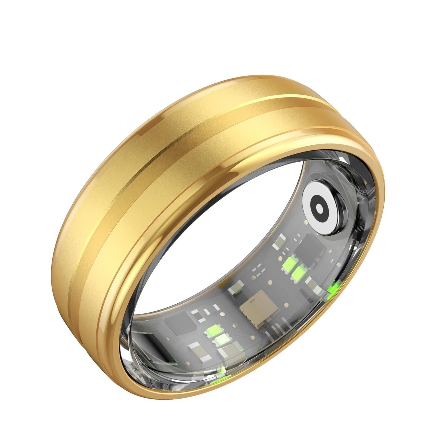 Smart Ring With Heart Rate Blood Oxygen & Sleep Monitoring - Size 10 - Black