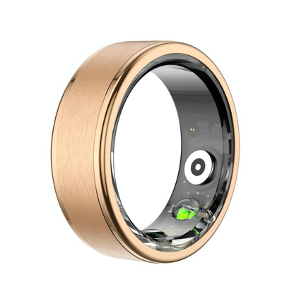 Smart Ring With Heart Rate Blood Oxygen Sleep & Sports Modes - Size 9 - Black