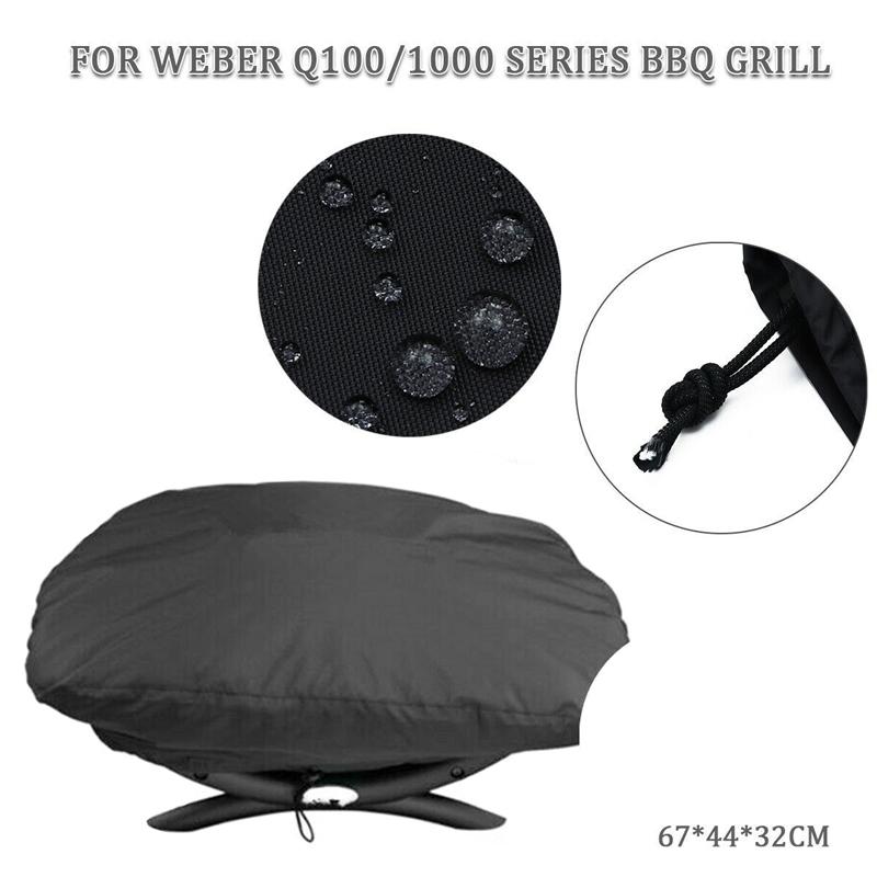 Waterproof Cover For Weber 7100 / Q100 / Q1000 - 67.1X44X32Cm - Ideal For Outdoor Camping And Garden Use