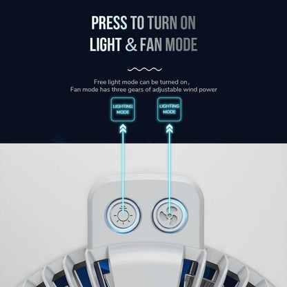 Silver Foldable Laptop Bracket with Fan - Space-saving Design