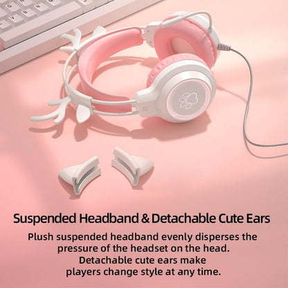 Rgb Cat Ear Gaming Headset - Black