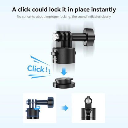 Universal Magnetic Quick Release Adapter Kit For Action Cameras