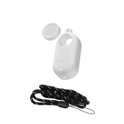 Silicone Camera Body Case with Lens Cap and Neck Strap for Insta360 Go 3 - Black