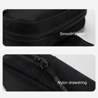 Lightweight Outdoor Sports Chest Bag Cell Phone Crossbody Pack - Black