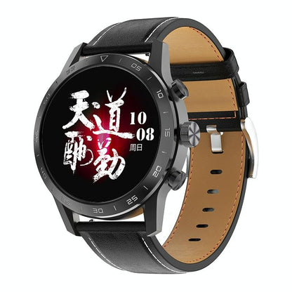 Smart Dual Display Analog Digital Call Watch - Black Silicone