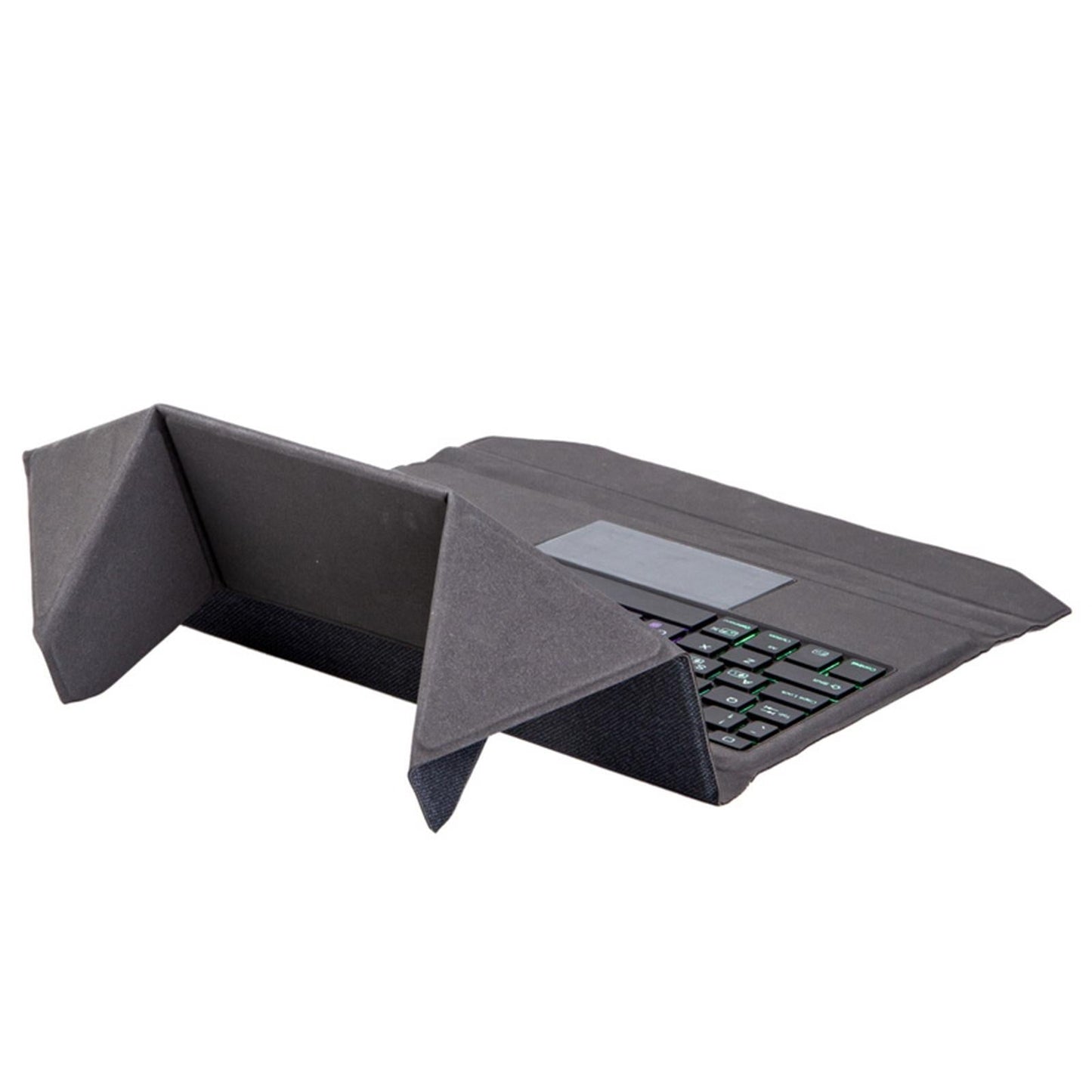 Bluetooth Keyboard Leather Case With Backlight & Touchpad For Ipad Air 10.9 - Black