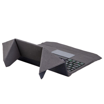 Bluetooth Keyboard Leather Case With Backlight & Touchpad For Ipad Air 10.9 - Black
