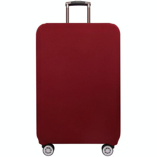 Stretch Luggage Dust-Proof Cover - Durable & Protective - Size S - Wine Red