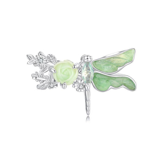 925 Sterling Silver Dragonfly Animal Bead