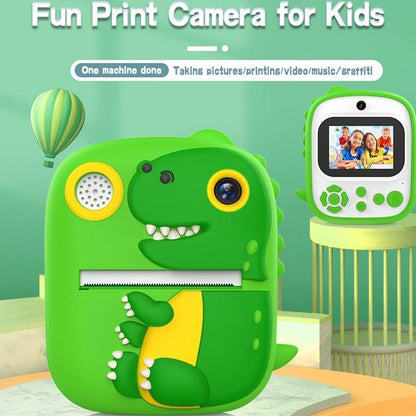 Instant Printing Camera with 2.4 Hd Screen and 32gb Tf Card - Blue