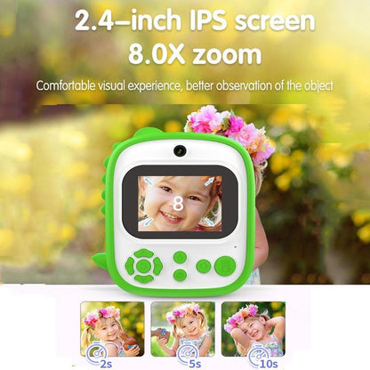 Instant Printing Camera with 2.4 Hd Screen and 32gb Tf Card - Blue