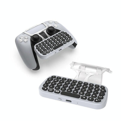Wireless Bluetooth Gamepad with Headphone Jack for Ps5 - White