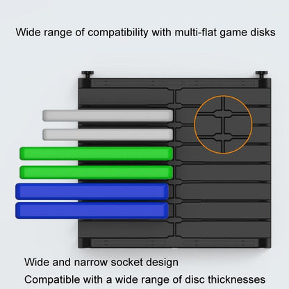 Desktop Cd Storage Stand - Large Capacity Black