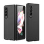 Foldable Metal-look Phone Case for Samsung Galaxy z Fold 4 - Black