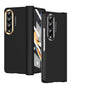 For Samsung Galaxy Z Fold4 5G Skin Feel Contact Lens Case - Black