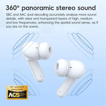 Wireless Active Noise-cancelling Earbuds - White