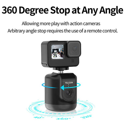Intelligent 360 Degree Follow Gimbal Camera with Ai Face Recognition - Black
