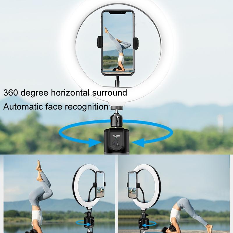 Intelligent 360 Degree Follow Gimbal Camera with Ai Face Recognition - Black