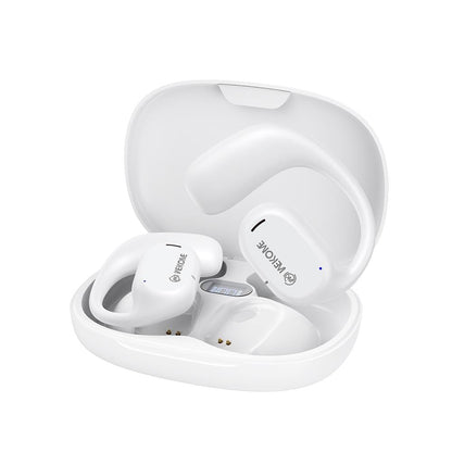 Wireless Bluetooth Earphone - Wk Va15 Air Conduction - Ear Hanging - Black
