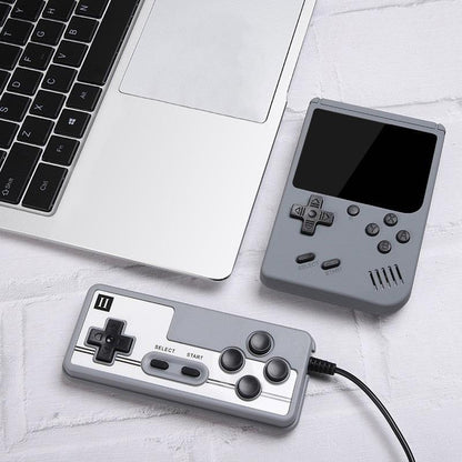 Macaron Mini Handheld Game Console With 800 Built-In Games 3.0 Inch - Grey