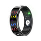 Smart Ring Heart Rate Blood Oxygen Sleep Sports Size 10 - Black