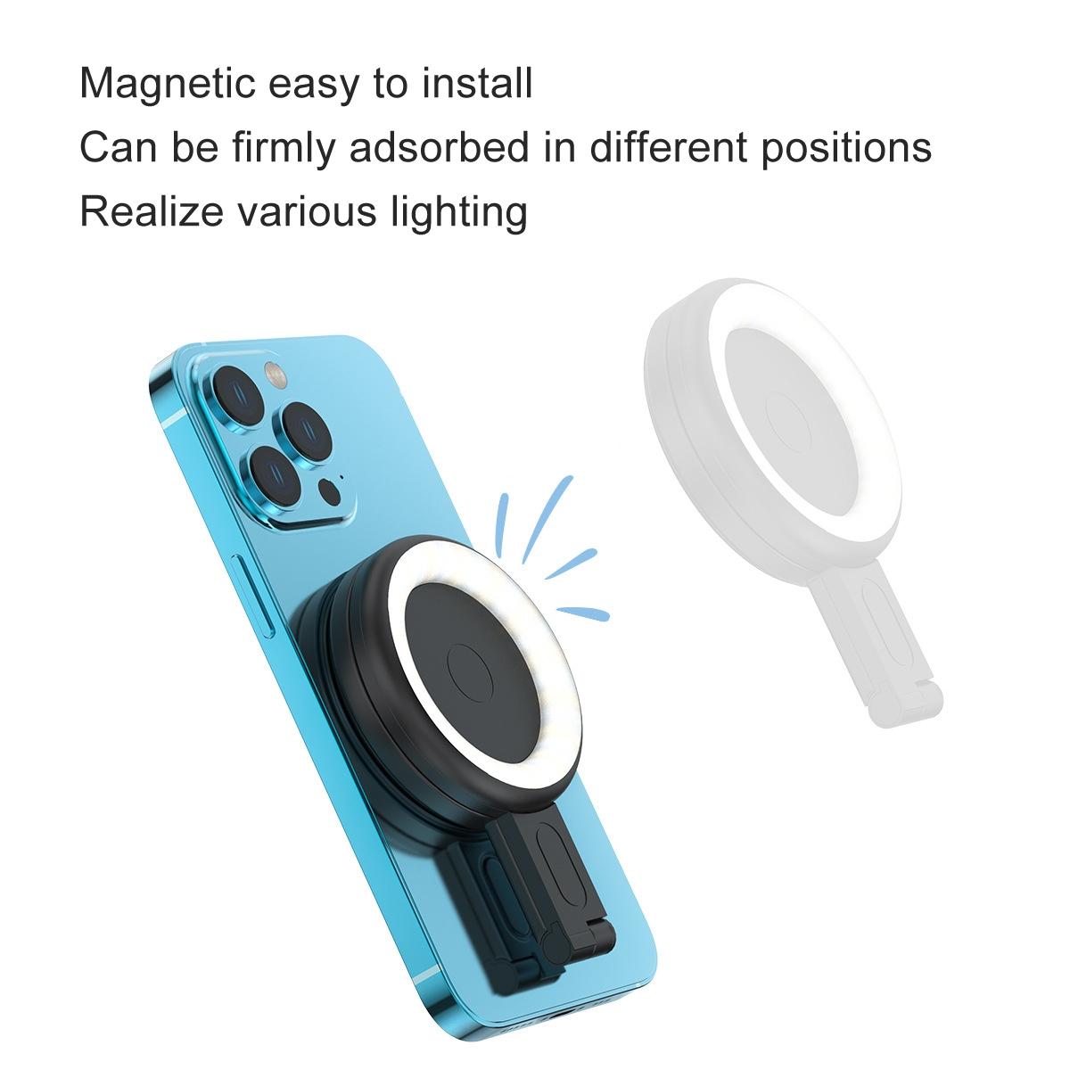 Portable Magnetic Cell Phone Fill Light - White