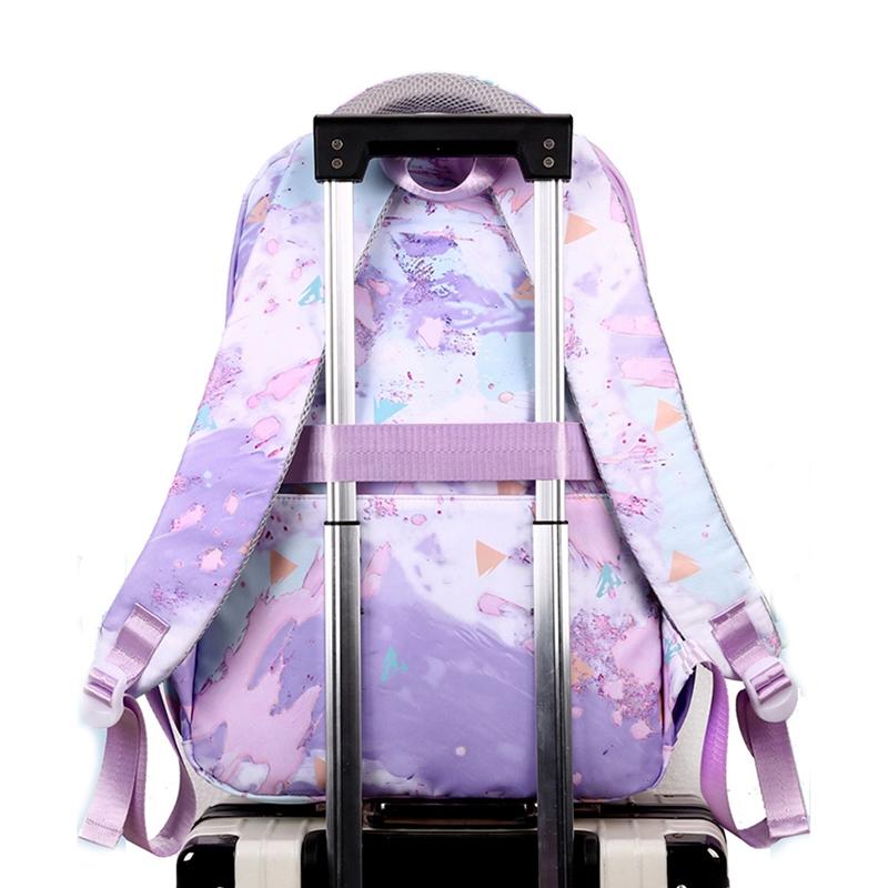 Backpack Set With Lunch Bag & Pencil Case For Kids - Pink