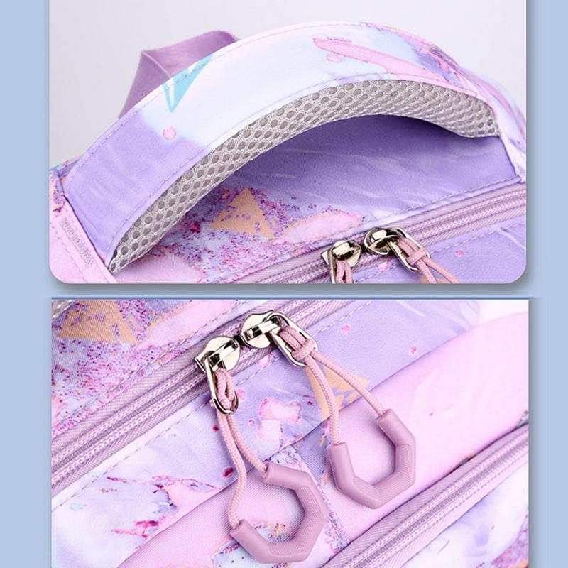Backpack Set With Lunch Bag & Pencil Case For Kids - Pink