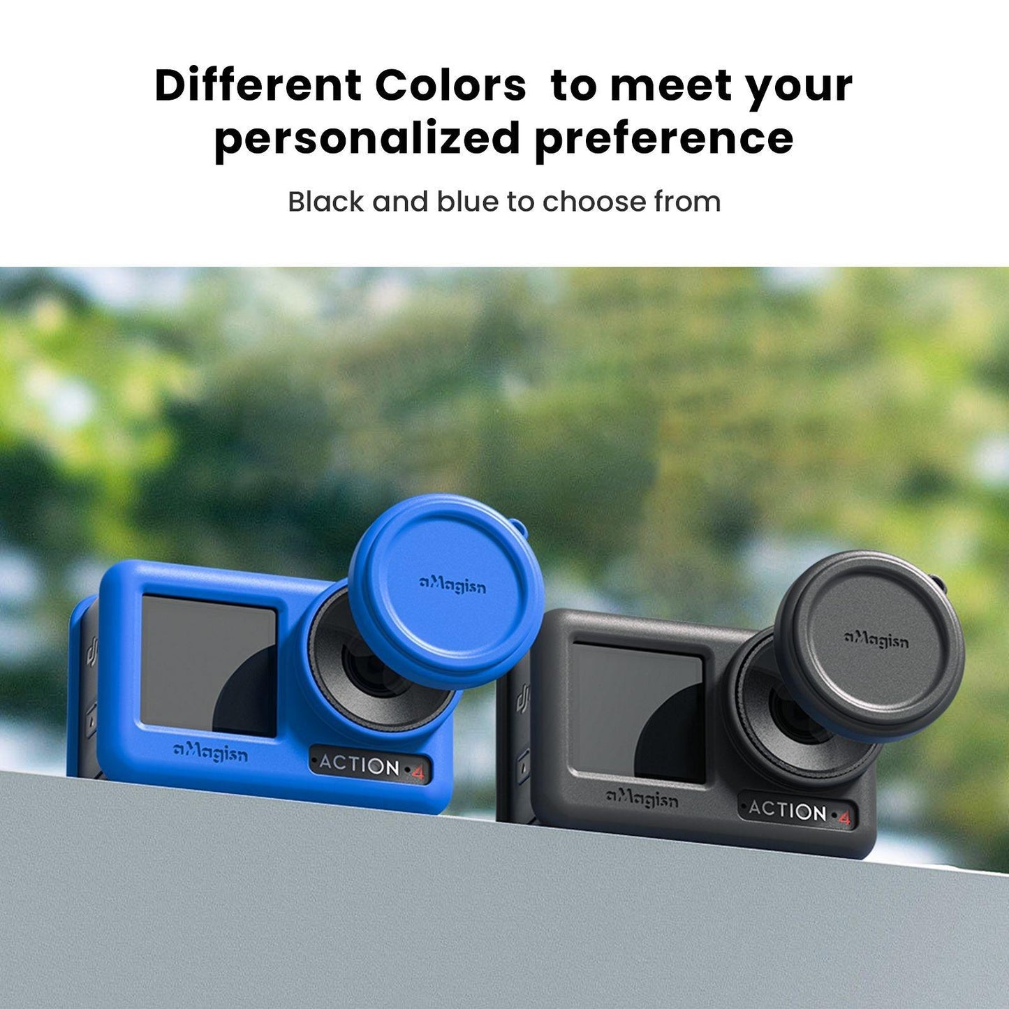 Protective Silicone Case For Dji Action Camera Accessories - Black
