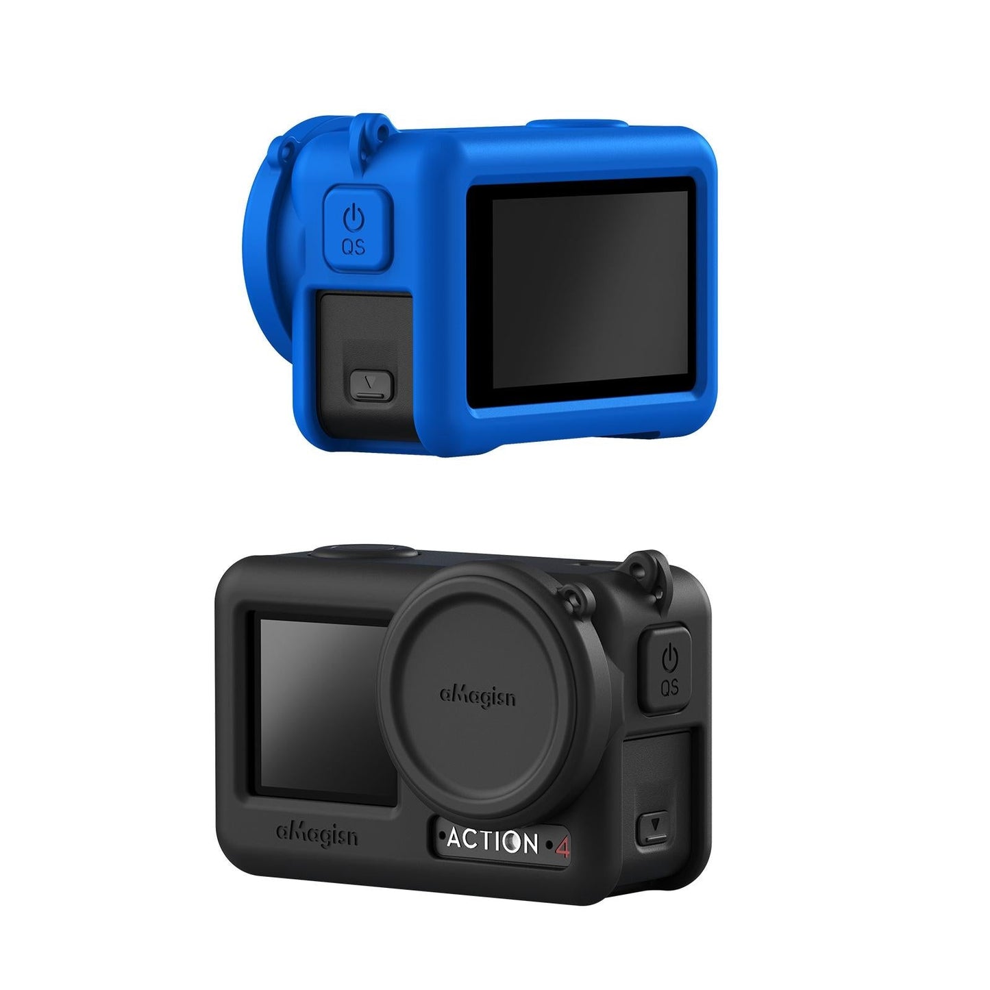 Protective Silicone Case For Dji Action Camera Accessories - Black