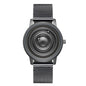 Stainless Steel Men Quartz Watch with Magnetic Strap - 40mm - Black