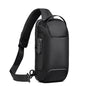 Men's Anti Theft Oxford Chest Bag - Black