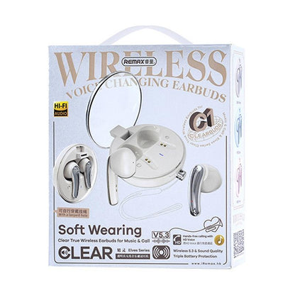 Wireless In-ear Earphones with Low Delayed Bluetooth - Clearbuds C1 - Pink