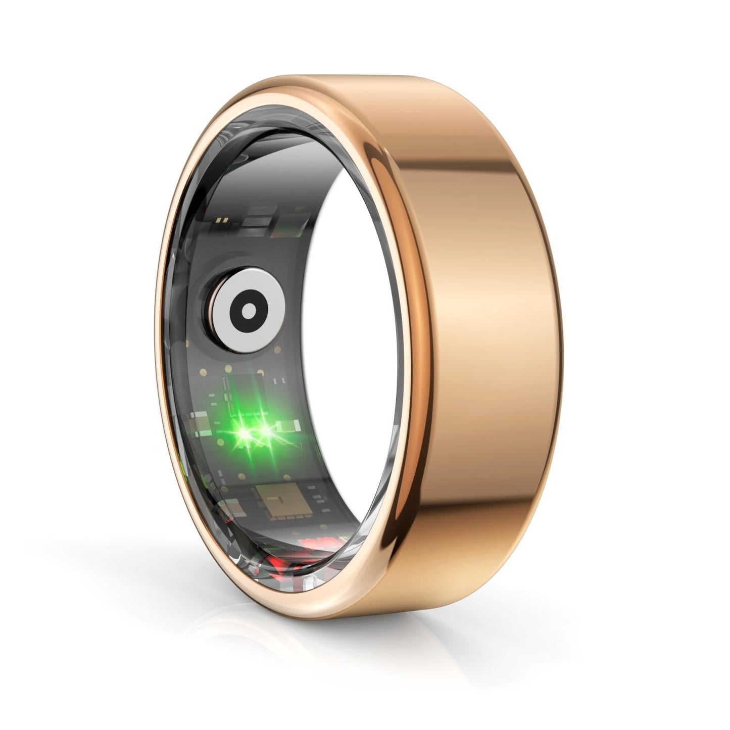 Smart Ring With Heart Rate Blood Oxygen Sleep Monitoring & Sports Modes - Size 10 - Black